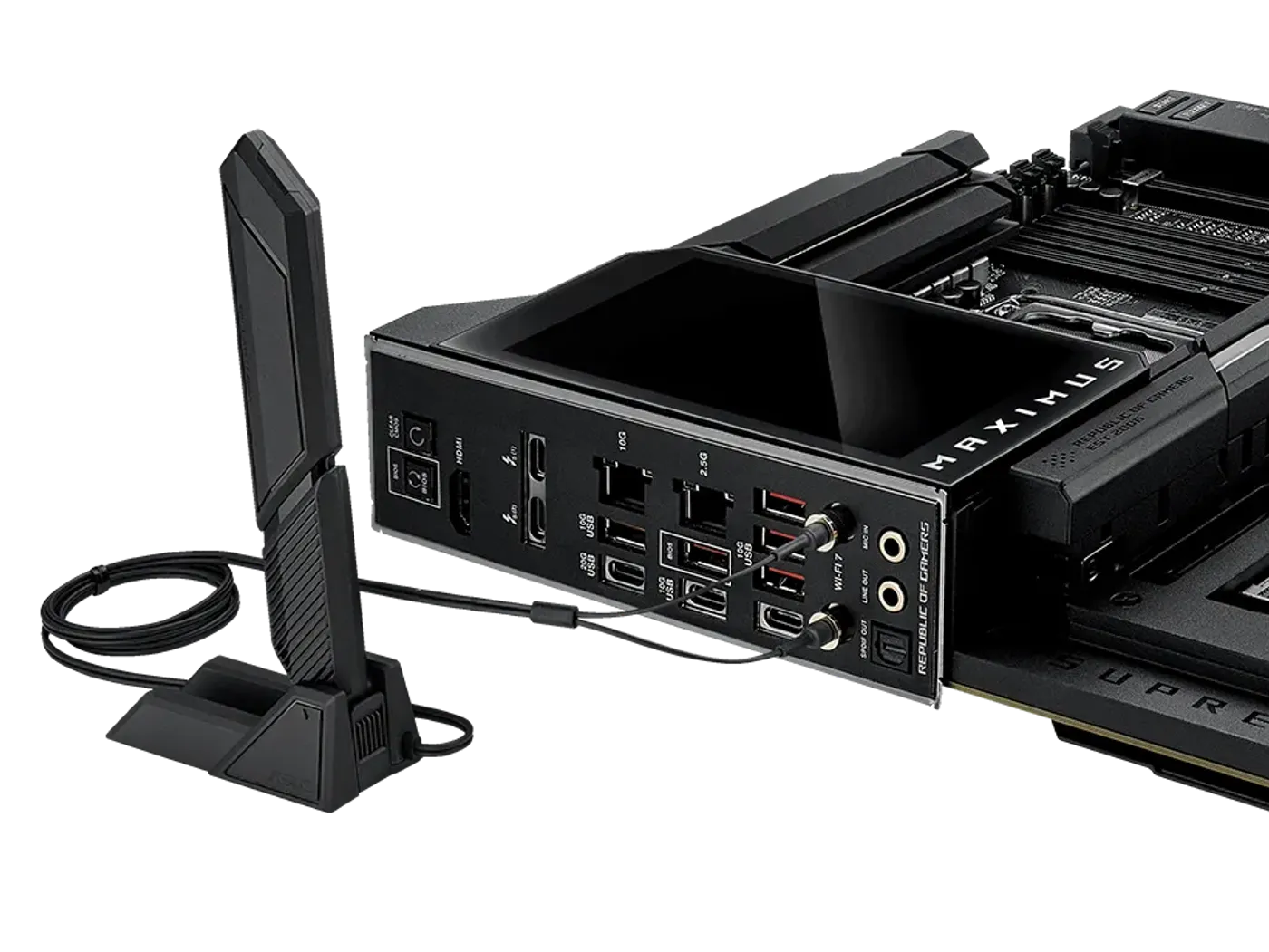ROG Maximus Z890 Extreme with ASUS WiFi Q-Antenna