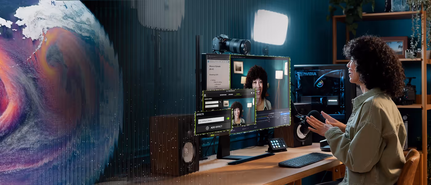 NVIDIA GeForce RTX AI PC processing power for gaming and productivity