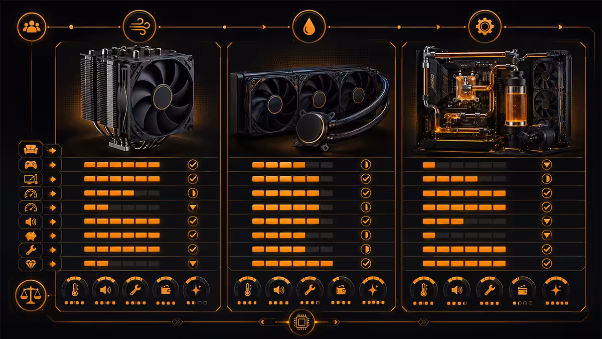 Cooling decision by user