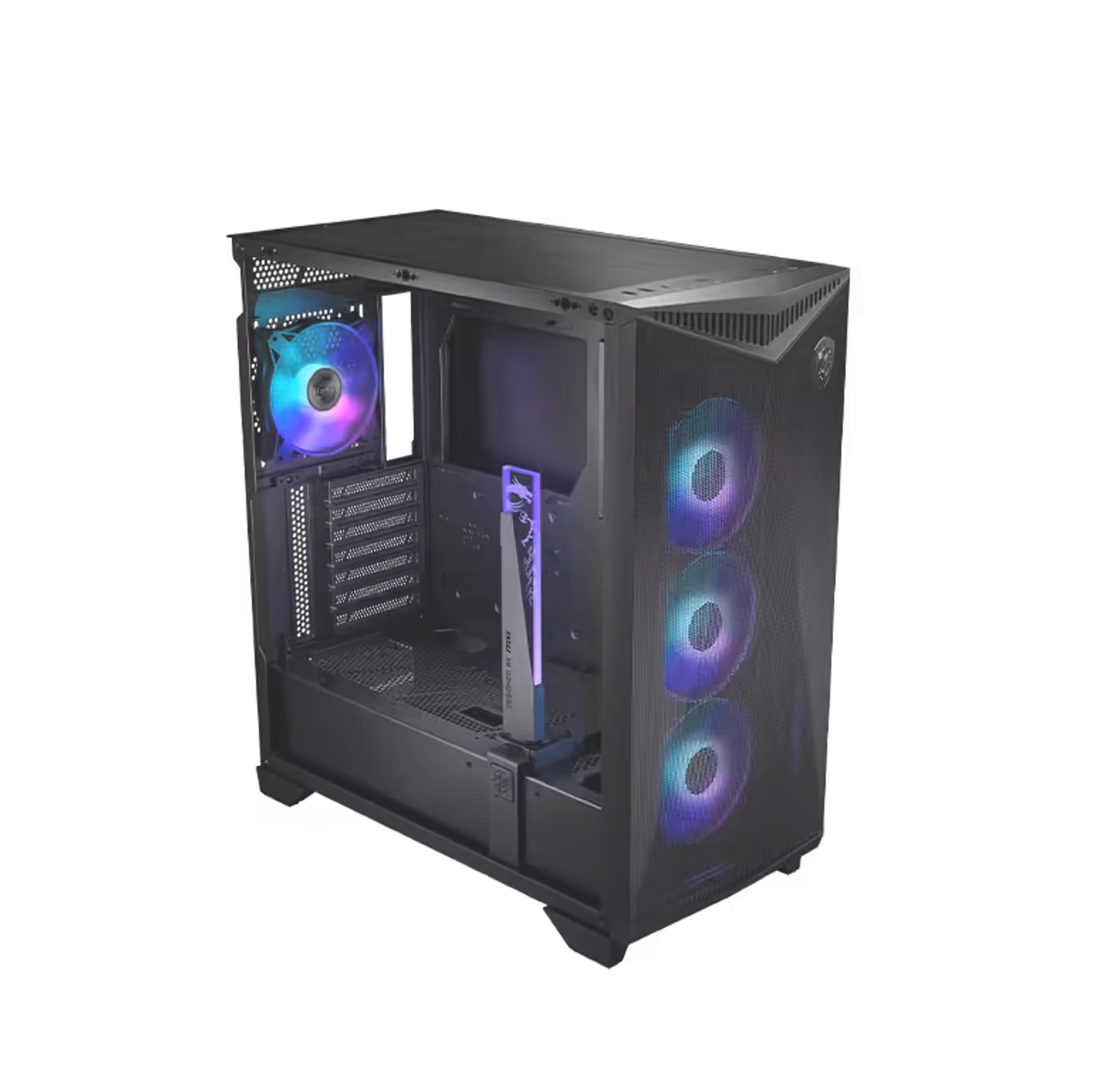 Optimized airflow design with perforated mesh and ventilation ports