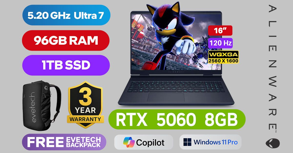Alienware 16x Aurora AC16251 Core Ultra 7 RTX 5060 | Alienware 16x ...