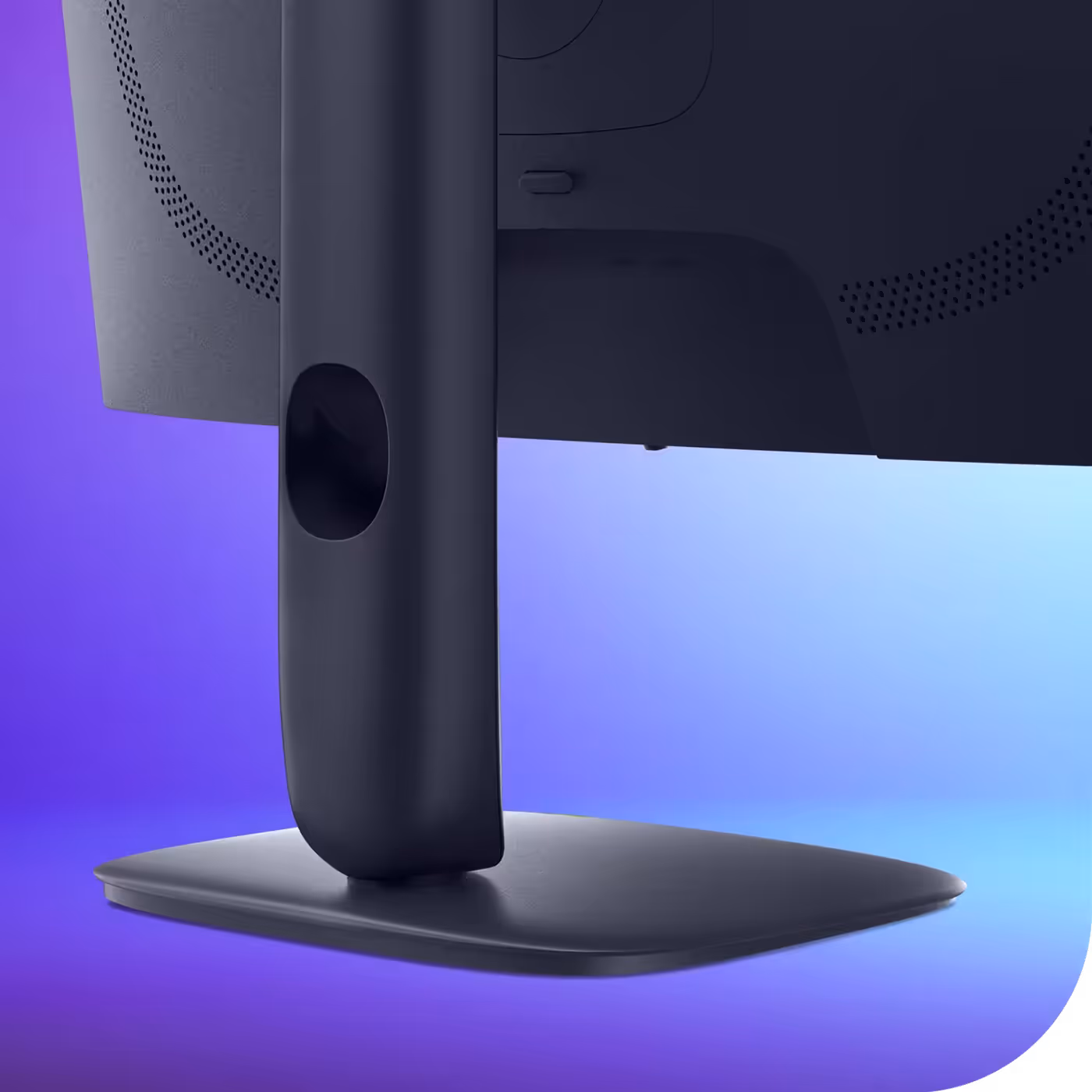 Monitor with built-in cable management for a clutter-free desk