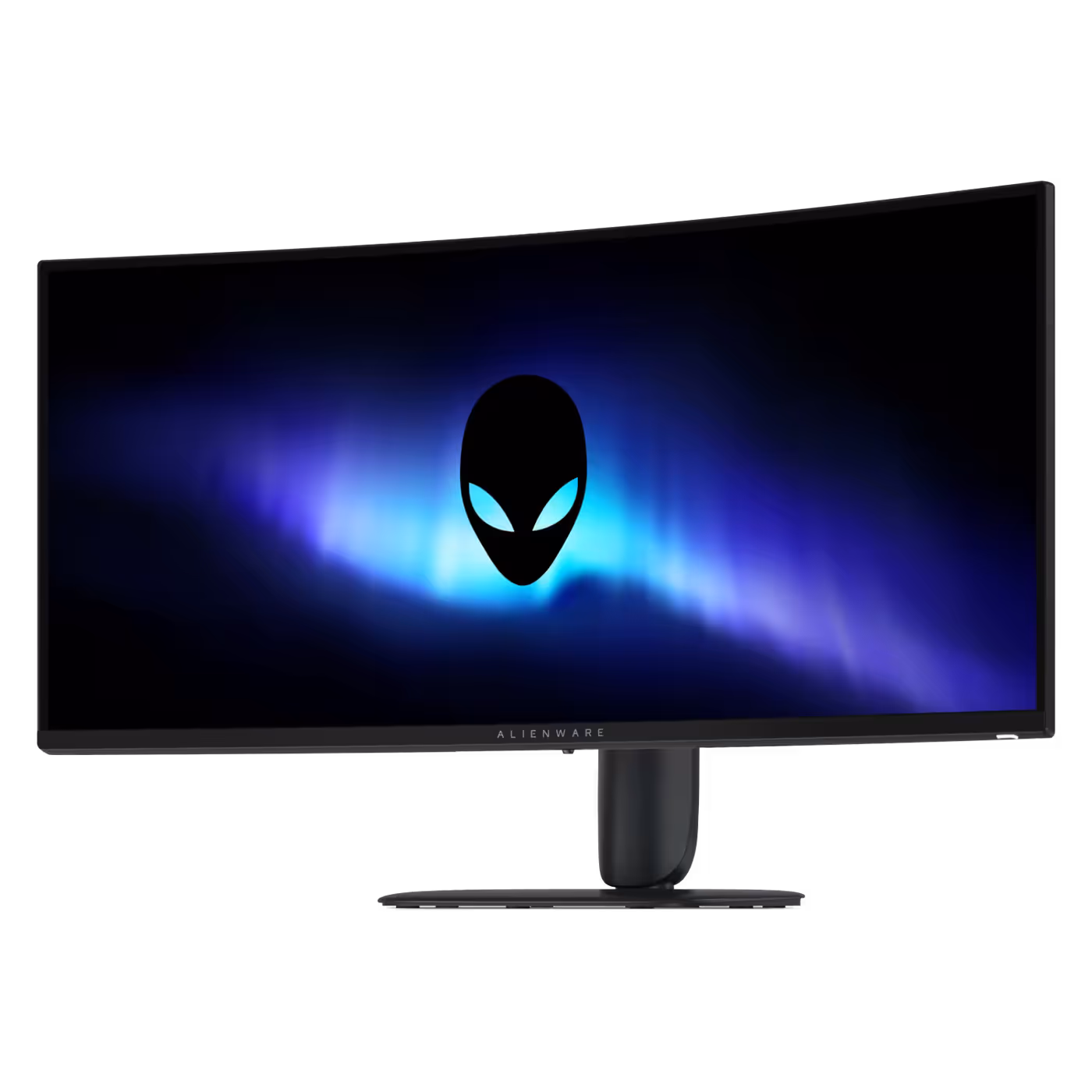 Alienware AW3426DWM three-quarter view showing the curved panel