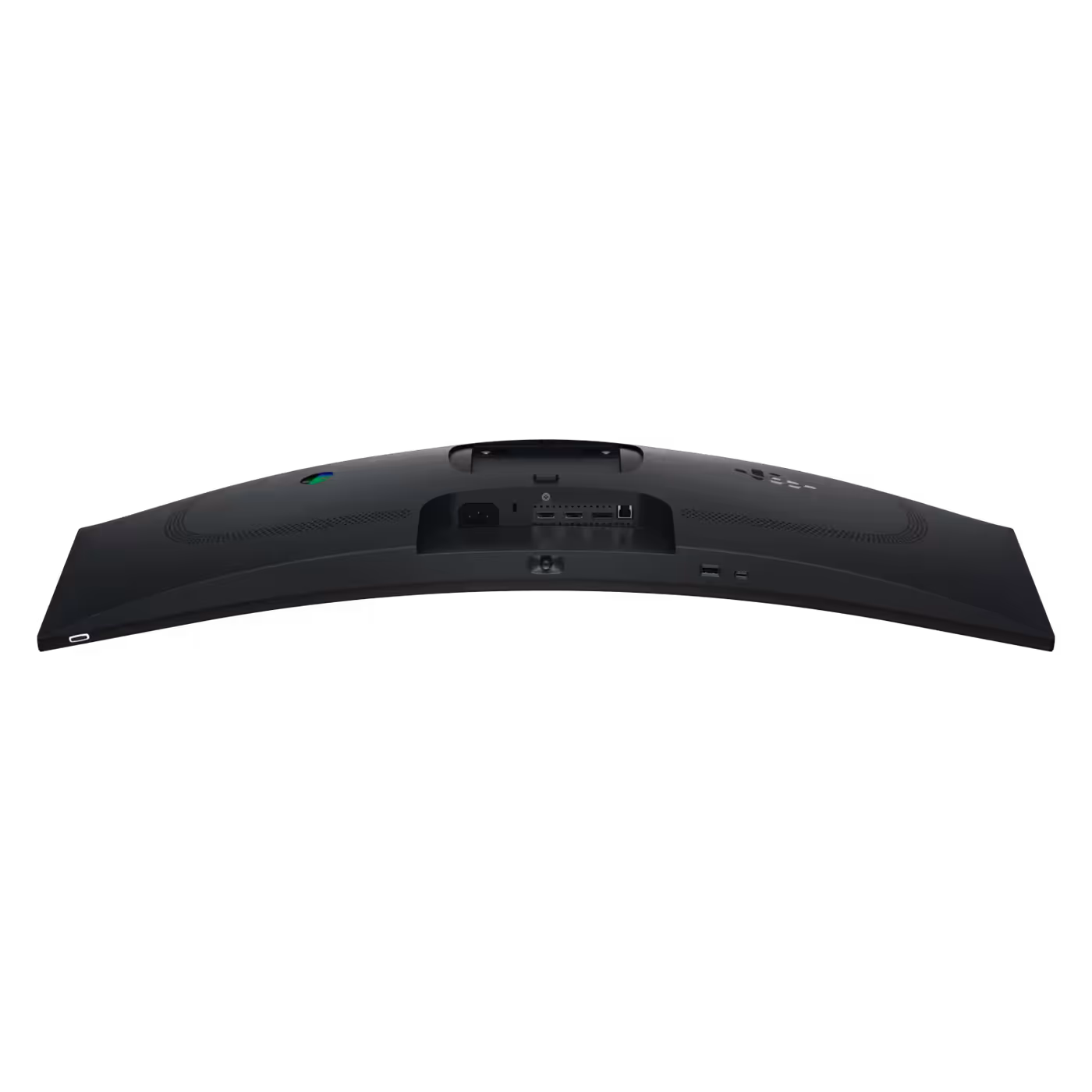 Alienware AW3426DWM rear ports and stand base