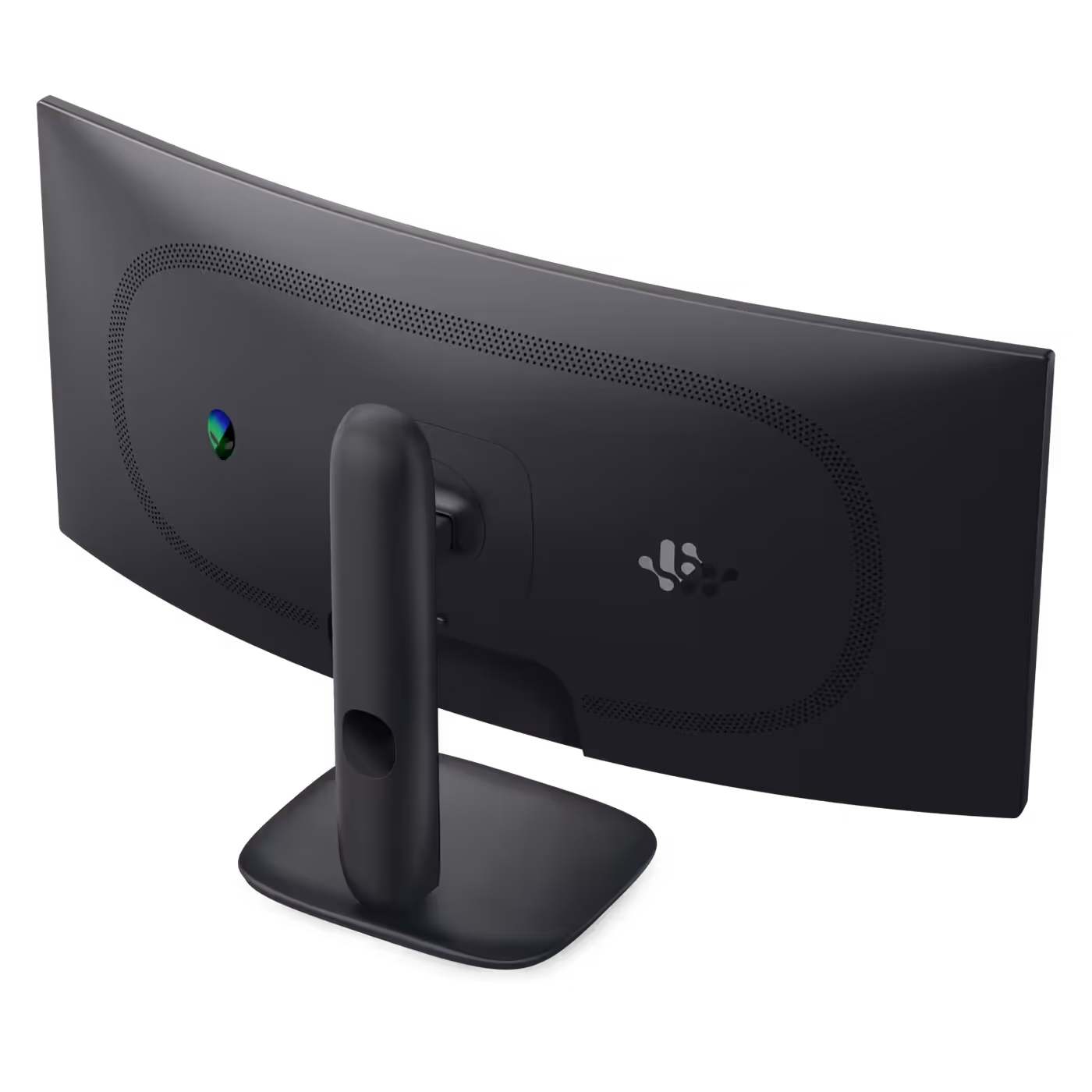 Alienware AW3426DWM rear three-quarter view showing the stand