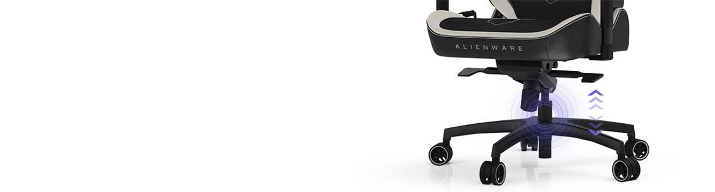 Gas lift and seat height adjustment lever on the Vertagear Alienware S5800