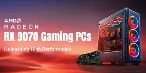 Radeon RX 9070 Gaming PC's