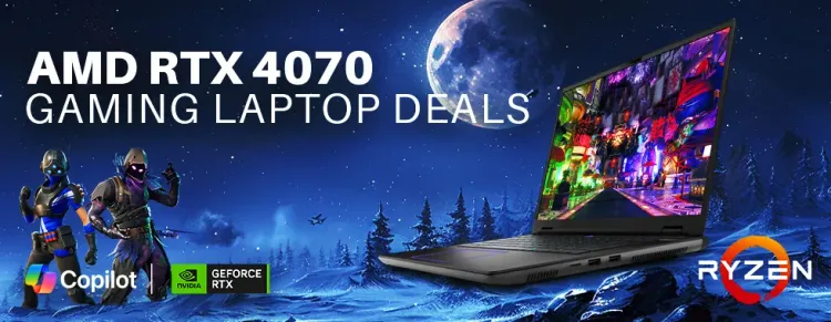 AMD RTX 4070 Gaming Laptop Deals - High Performance Gaming Laptops