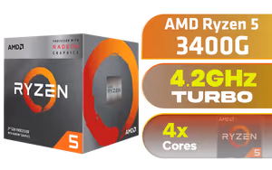 AMD Ryzen 5 3400G Processor with Radeon Vega 11 Graphics Processor AMD Ryzen 5 3400G Processor with Radeon Vega 11 Graphics Processor - Image 1