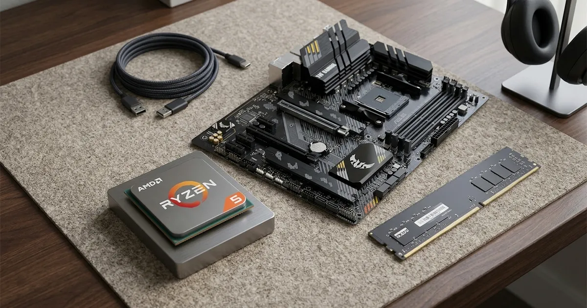 AMD Ryzen 5 5500 Upgrade Kit w/ B550 WiFi II | Evetech AMD Ryzen 5 5500 Upgrade Kit w/ B550 WiFi II | Evetech