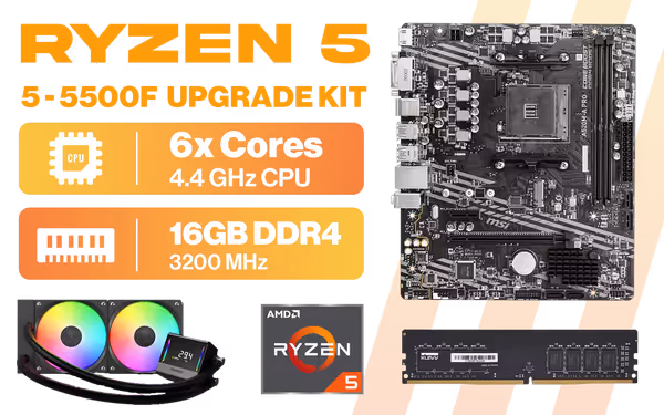 AMD Ryzen 5 5500F 16GB Upgrade Kit - image 1 AMD Ryzen 5 5500F 16GB Upgrade Kit - image 1