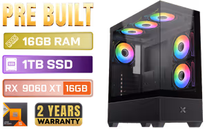 ryzen-5-7500x3d-rx-9060-xt-gaming-pc-16gb-1tb-nvme-wifi - Image 1