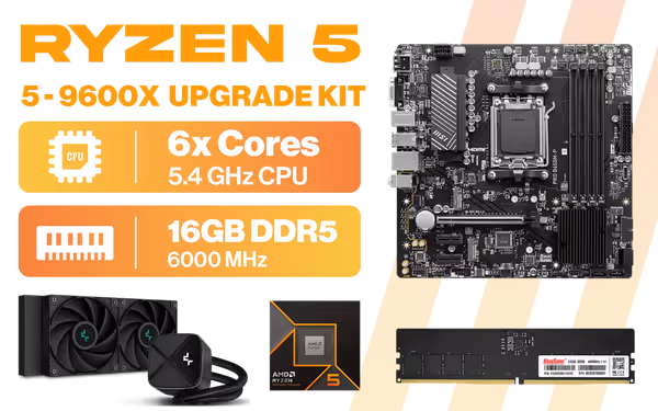 MSI Pro B650M-P Ryzen 5 9600X Upgrade Kit + 16GB DDR5 - image 1 MSI Pro B650M-P Ryzen 5 9600X Upgrade Kit + 16GB DDR5 - image 1