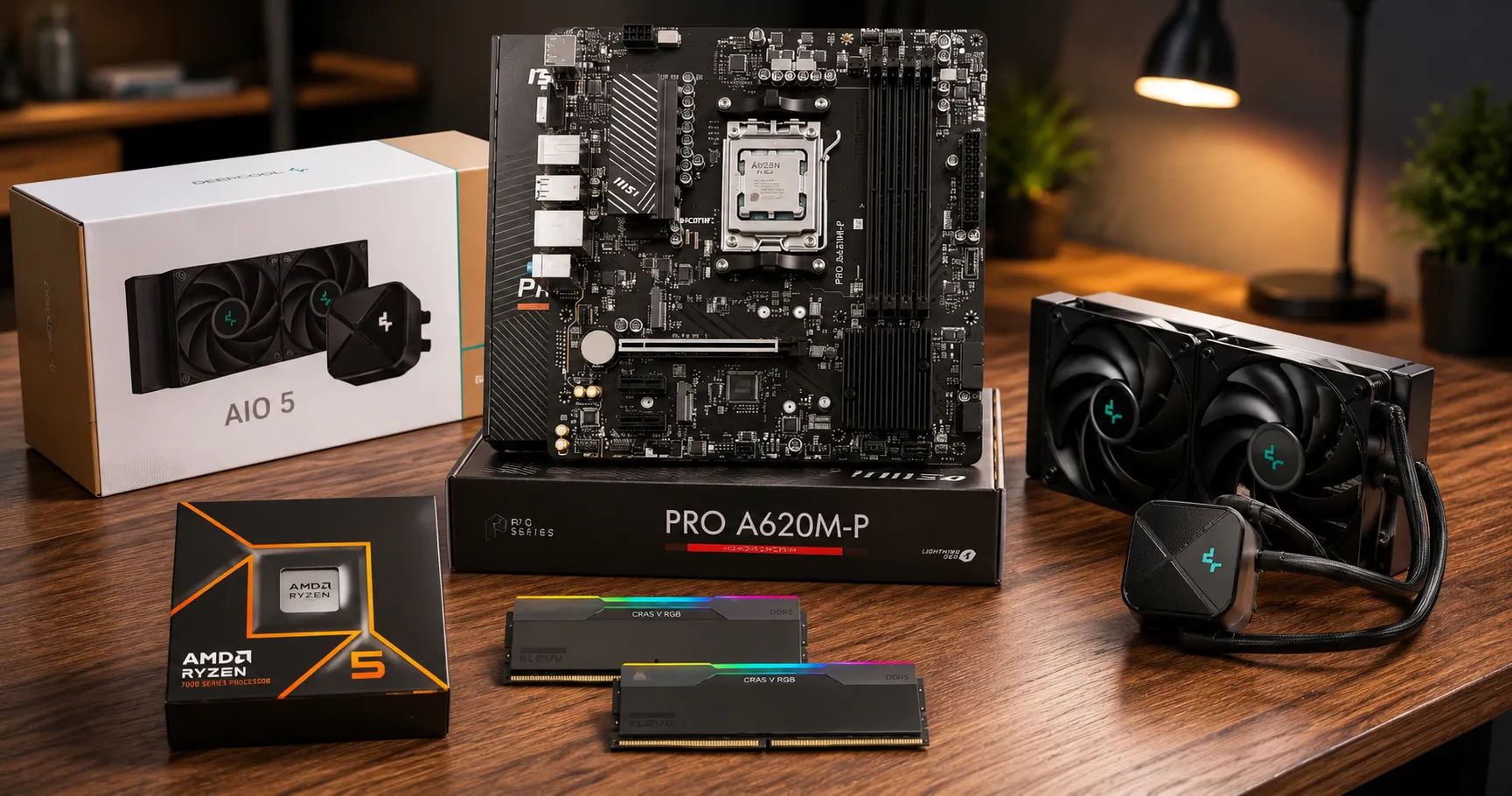 AMD Ryzen 5 9600X Kit — MSI B650M-P, 32GB DDR5-7200 | Evetech