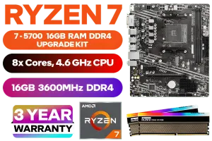 AMD Ryzen 7 5700 A520M A PRO 16GB RGB 3600MHz Upgrade Kit - image 1