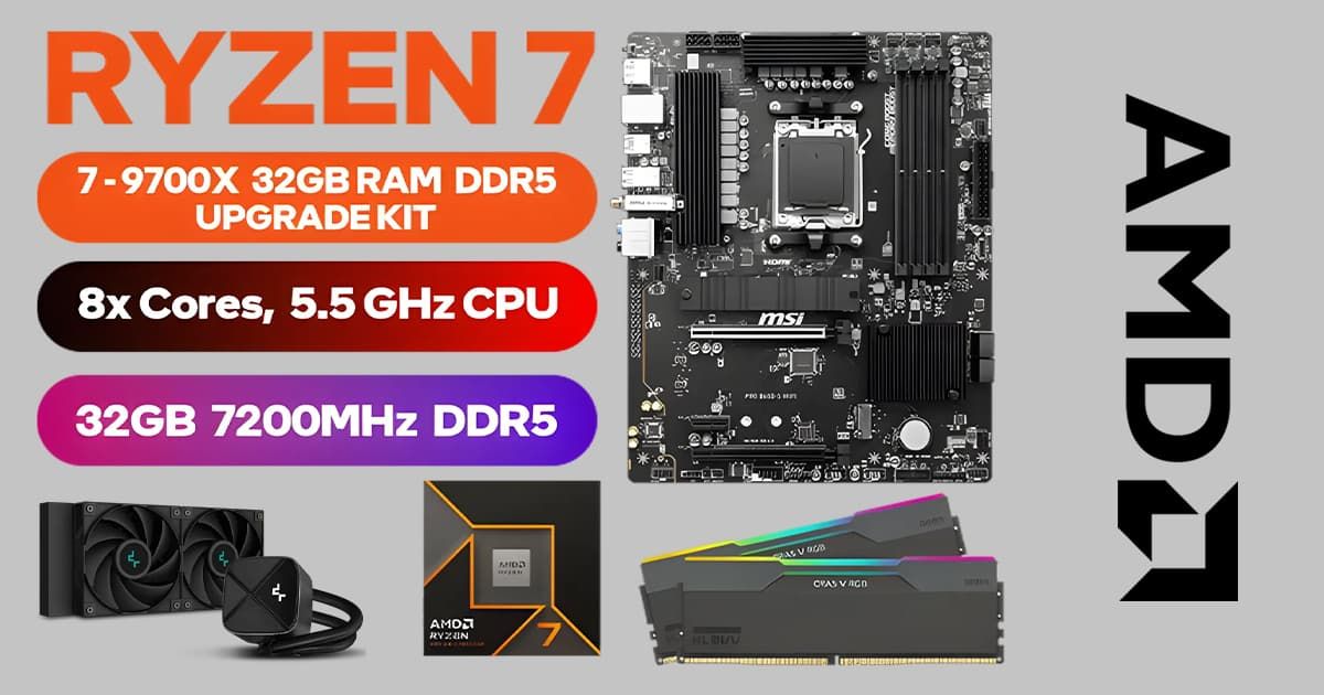 Ryzen7 9700x b650m ddr5 32gb 5200mhz セット AMD RYZEN 7