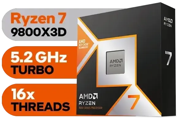 Powerful RYZEN 7 9800X3D Gaming PC with RTX 4080 SUPER - Ultimate