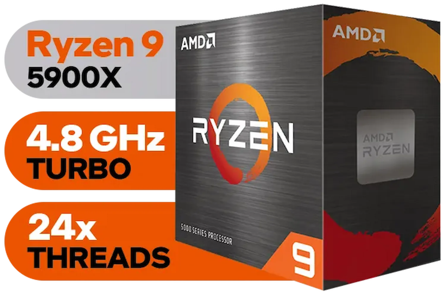 AMD Ryzen 9 5900X Processor – High-Performance CPU for