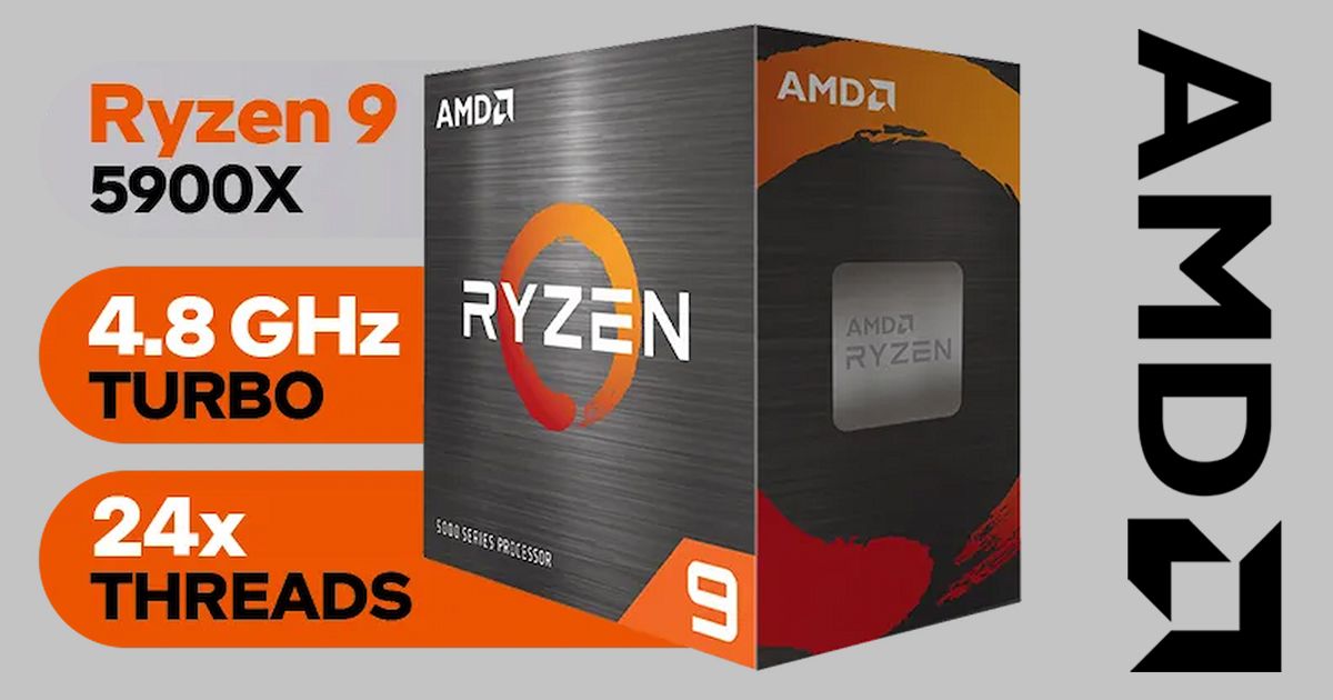AMD Ryzen 9 5900X 5000シリーズ AMD Ryzen 9 5900X 3.7 GHz 12-Core AMD AM4 Unlocked Desktop Gaming