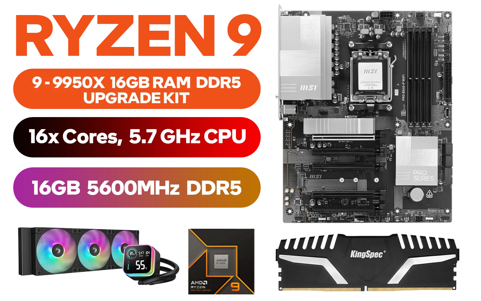 Ryzen 5 5500 upgrade kit for smooth gaming