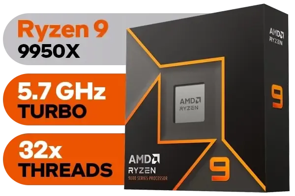 Ryzen9 9950x RTX5090 搭載 BTO Ryzen9 9950X × RTX 5090