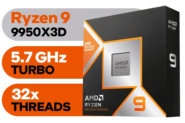 AMD Ryzen 9 9950X3D Processor - Unleash Gaming Power AMD Ryzen 9 9950X3D Processor - Unleash Gaming Power