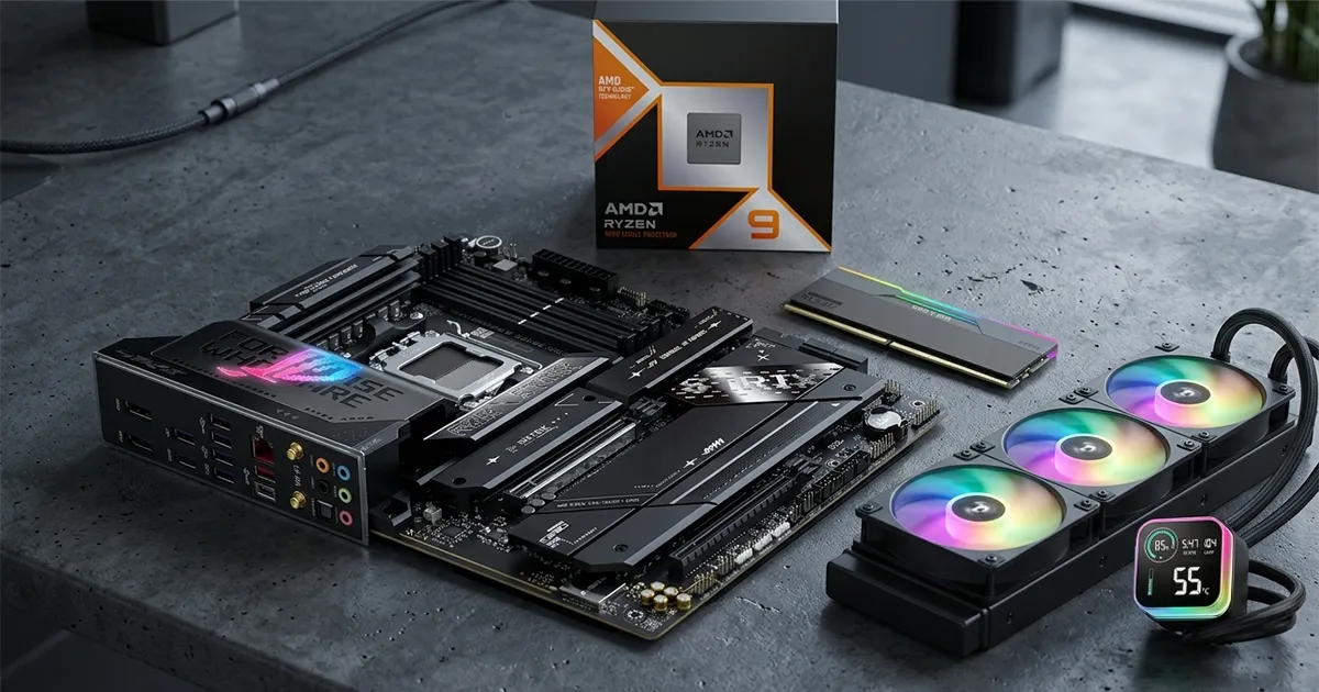 AMD Ryzen 9 9950X3D Kit with X870E-E WiFi, 32GB DDR5 | Evetech