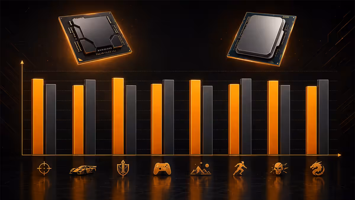 AMD vs Intel gaming benchmarks