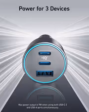 Anker 335 67W 3-Port USB-C Car Charger - image 3