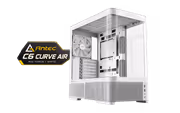 Antec C6 Curve Air Mid Tower Case - White, 3 PWM Fans - image 1