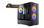 Antec Flux Rear Mid Tower Case - Black | 5 PWM Fans - image 1