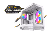 Antec C2M ARGB Micro-ATX Case - White, 240mm ARGB Fan - image 1