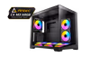 Antec CX M3 ARGB Mini Tower Case - Black, 6 ARGB Fans - image 1