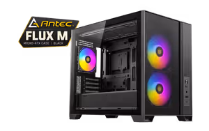 Antec Flux M Micro-ATX Case - Black | 6 PWM Fans - image 1