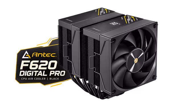 Antec F620 Digital Pro CPU Air Cooler - Black - image 1 Antec F620 Digital Pro CPU Air Cooler - Black - image 1