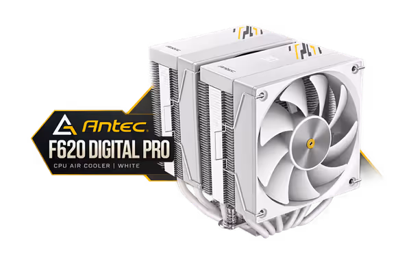 Antec F620 Digital Pro CPU Air Cooler - White - image 1 Antec F620 Digital Pro CPU Air Cooler - White - image 1