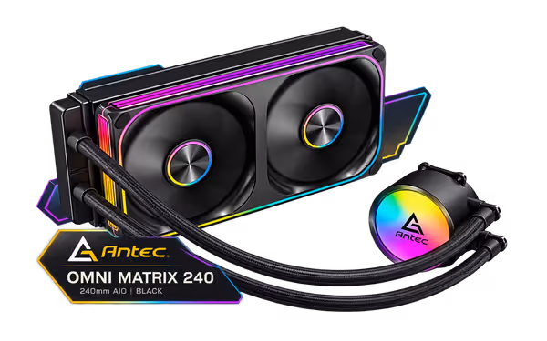 Antec Omni Matrix 240 ARGB Liquid Cooler - Black - image 1 Antec Omni Matrix 240 ARGB Liquid Cooler - Black - image 1
