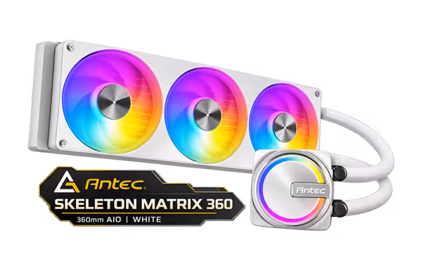 Antec Skeleton Matrix 360 ARGB Liquid Cooler - White - image 1 Antec Skeleton Matrix 360 ARGB Liquid Cooler - White - image 1