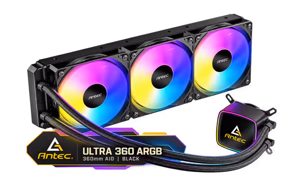 Antec Ultra 360 ARGB Liquid Cooler - Black - image 1 Antec Ultra 360 ARGB Liquid Cooler - Black - image 1
