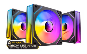 Antec Vision 120 ARGB Fans 3-Pack - Black - image 1