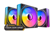 Antec Vision 120R ARGB Reverse Fans 3-Pack - Black - image 1