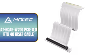 Antec AT-RCAB-W200 PCIe 4.0 RTX 40 Riser Cable - White - image 1