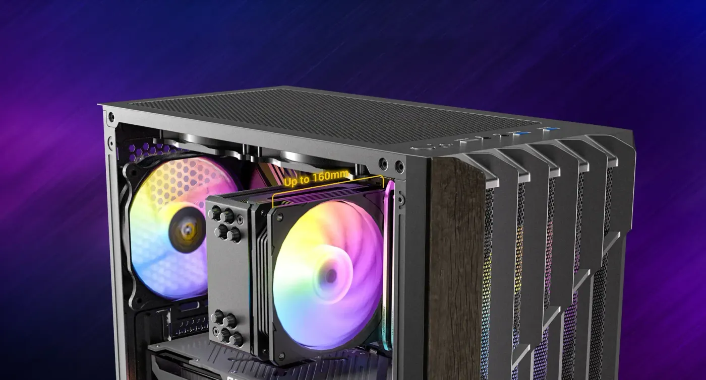 CPU cooler clearance compatibility in Antec AX63 case