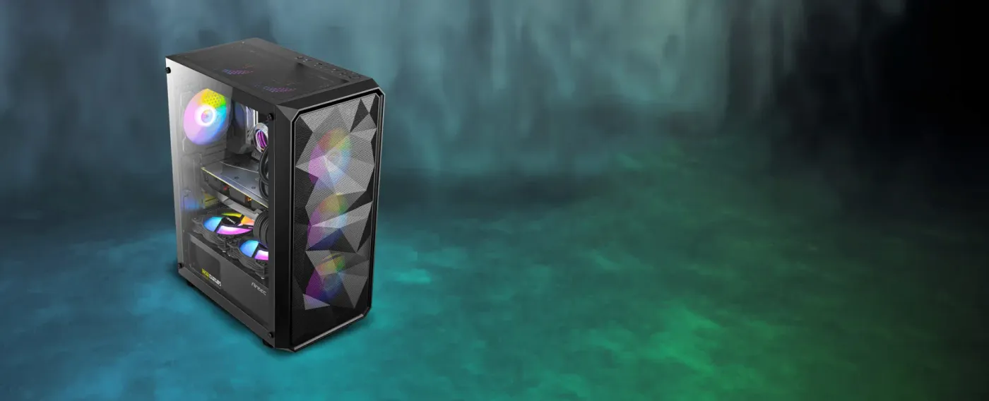 Antec AX83 RGB ELITE Gaming Case showcasing cooling design