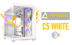 Antec C5 RGB Constellation Gaming Case White - Image 1