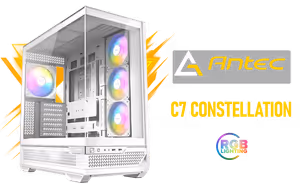 Antec C7 RGB Constellation Gaming Case White - Image 1