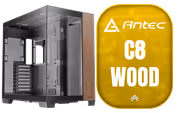 Antec C8 Wood Gaming Case Black — Dual-Chamber, Up to 10 Fans - image 1