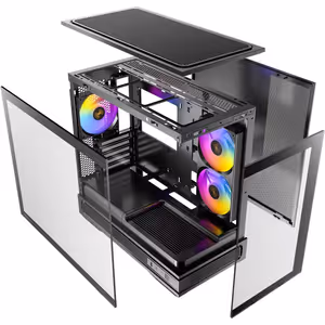 Antec C2M ARGB Micro-ATX Case - Black, 240mm ARGB Fan - image 12