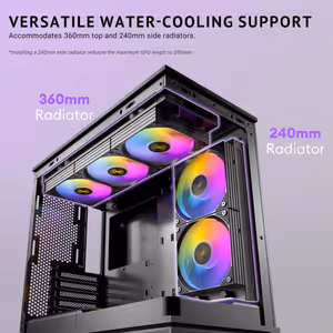 Antec C2M ARGB Micro-ATX Case - Black, 240mm ARGB Fan - image 18