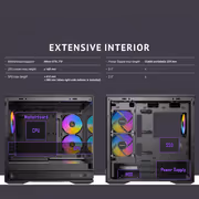 Antec C2M ARGB Micro-ATX Case - Black, 240mm ARGB Fan - image 25